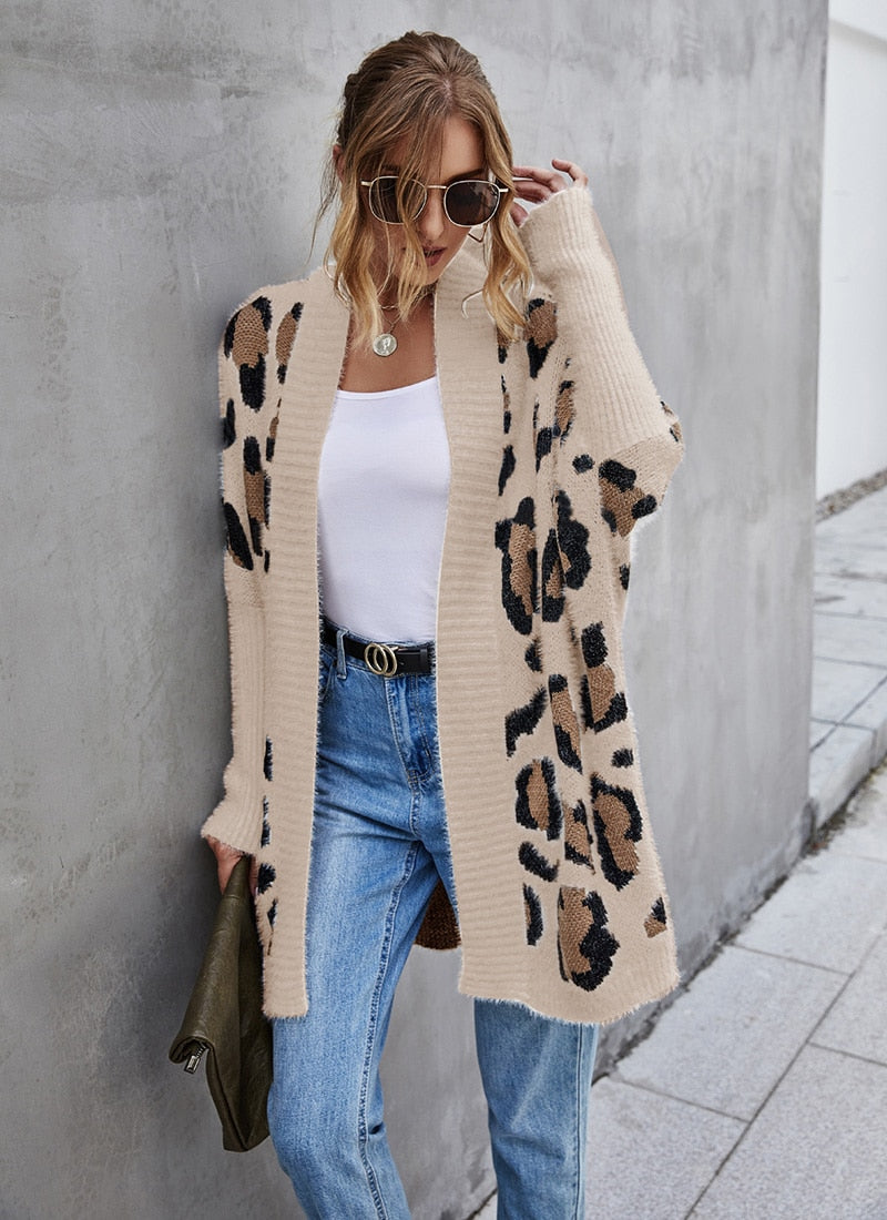 Perfection Leopard Knit Cardigan