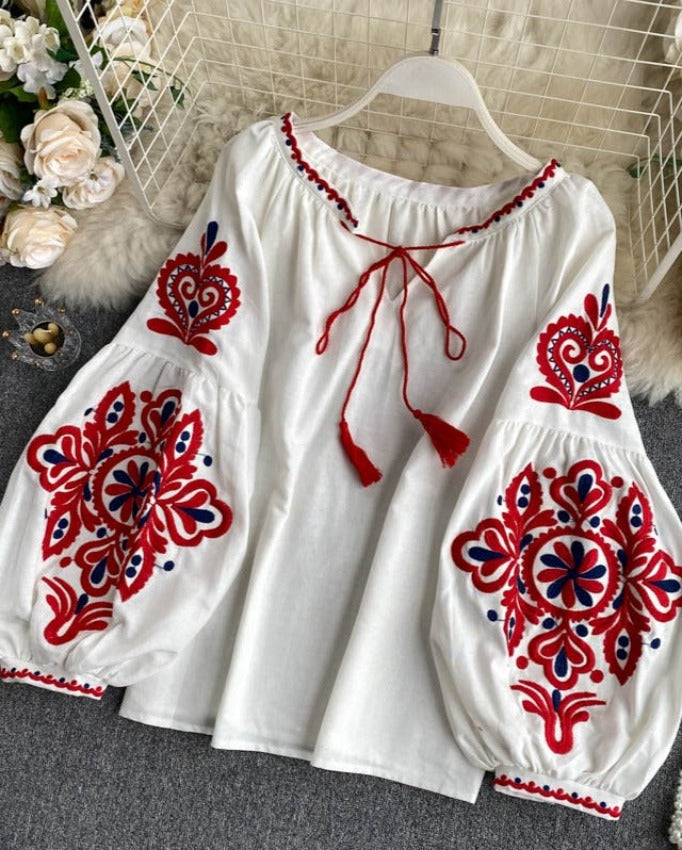 MARIA EMBROIDERED SHIRT
